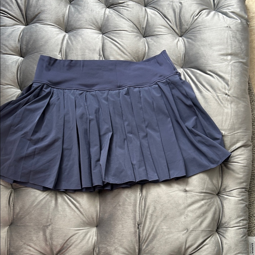 Stylish Navy Women's Pleated Skort
